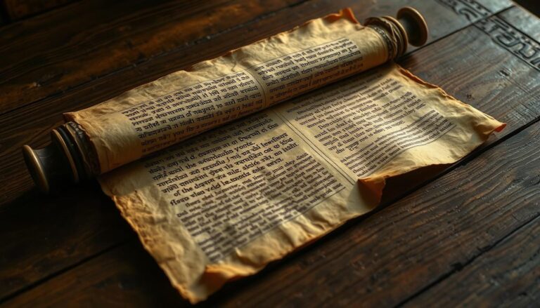 Starożytny zwój apokryficzny - księga religijna nie uznawana jako kanon biblii