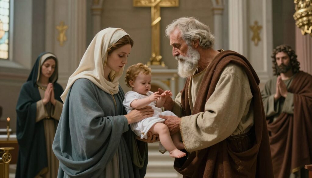 Ofiarowanie Pana Jezusa w świątyni - czwarta tajemnica radosna różańca