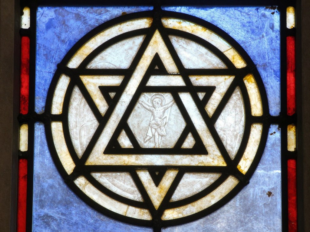 Pentagram w średniowiecznej sztuce sakralnej jako symbol pięciu ran Chrystusa