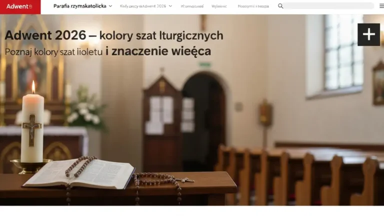 Adwent 2026 - kolory szat liturgicznych i znaczenie wieńca - hero image