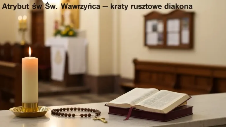 Atrybut św. Wawrzyńca - kraty rusztowe diakona - hero image