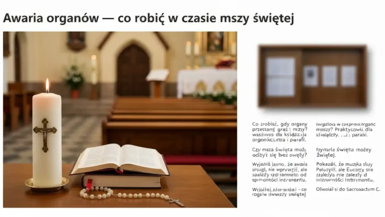 Awaria organów - co robić w czasie mszy świętej - hero image
