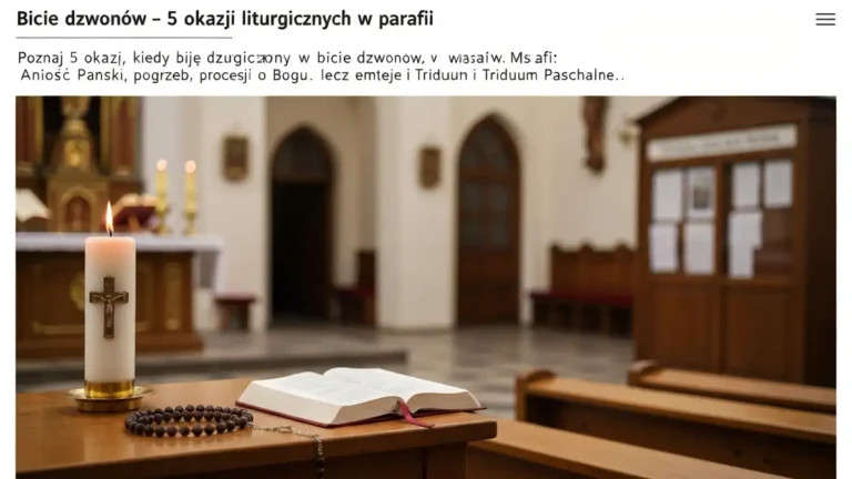 Bicie dzwonów - 5 okazji liturgicznych w parafii - hero image