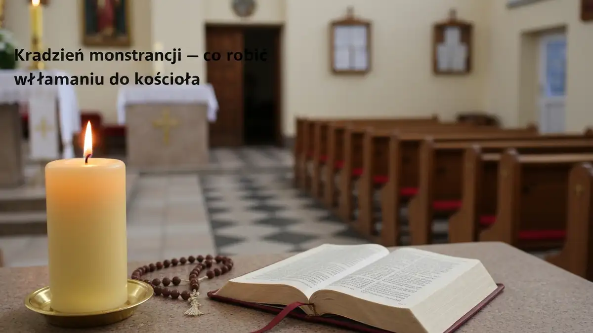 Kradzież monstrancji - co robić po włamaniu do kościoła - hero image