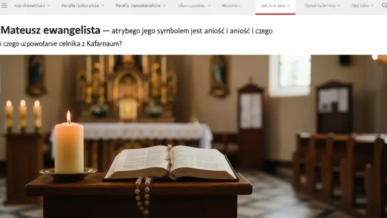 Mateusz ewangelista - atrybut anioł i celnik z Kafarnaum - hero image