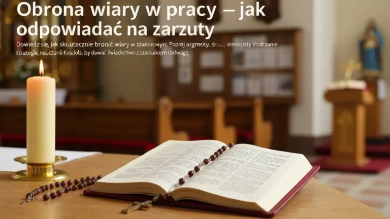 Obrona wiary w pracy - jak odpowiadać na zarzuty - hero image