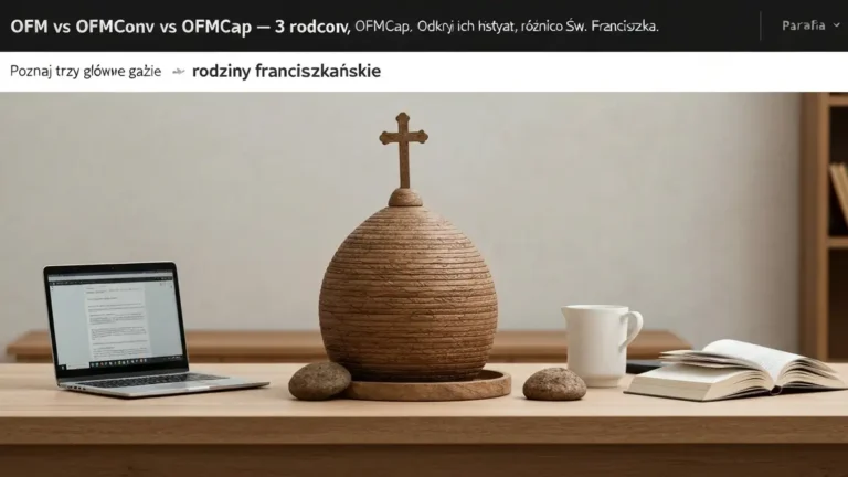 OFM vs OFMConv vs OFMCap - 3 rodziny franciszkańskie - hero image