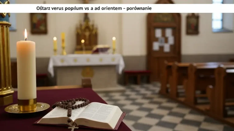 Ołtarz versus populum vs ad orientem - porównanie - hero image