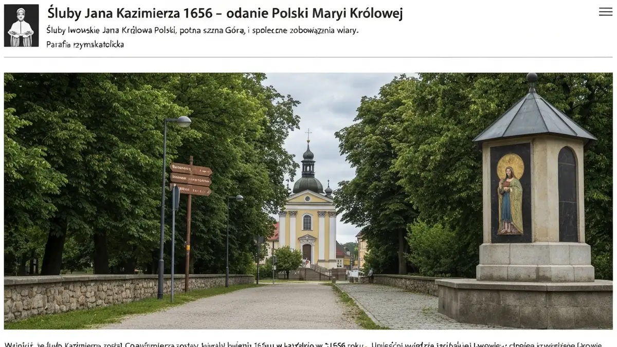 Śluby Jana Kazimierza 1656 - oddanie Polski Maryi Królowej - hero image