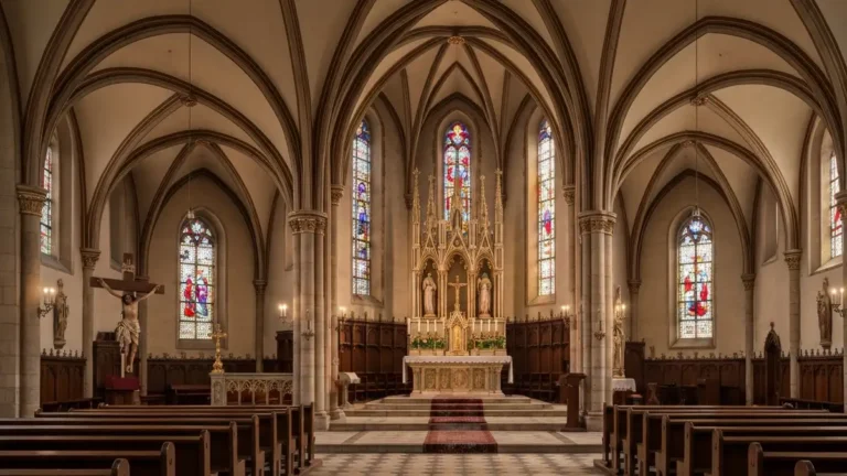 Transept - nawa poprzeczna i krzyż na planie - ilustracja