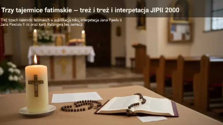 Trzy tajemnice fatimskie - treść i interpretacja JPII 2000 - hero image