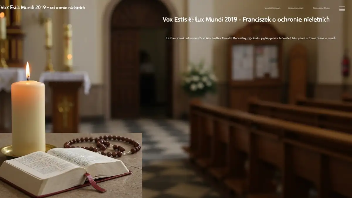 Vox Estis Lux Mundi 2019 - Franciszek o ochronie nieletnich - hero image