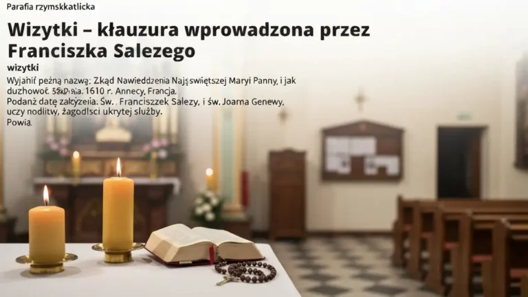Wizytki - klauzura wprowadzona przez Franciszka Salezego - hero image