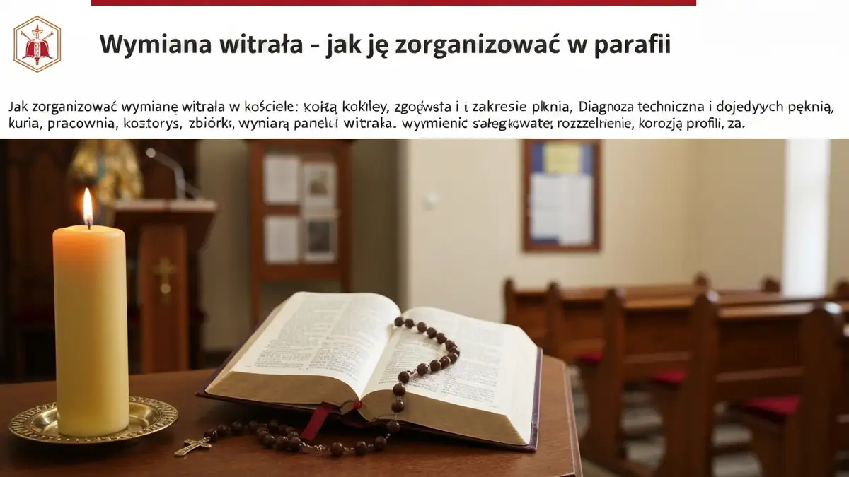 Wymiana witraża - jak ją zorganizować w parafii - hero image
